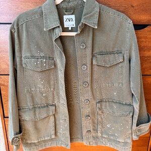Zara shirt jacket